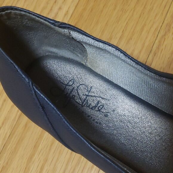 Life Stride Soft System Navy Blue Flats - Picture 2 of 9